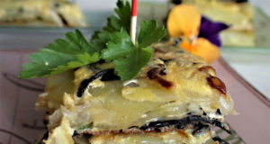 Tortilla de pommes de terre aux champignons séchés