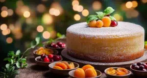 Gâteau léger pour accompagner une salade de fruits déshydratés ! Gâteau léger
