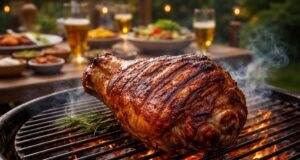 Jambonneau au barbecue : un délice à partager lors de vos soirées entre amis découvrez notre recette savoureuse de jambonneau au barbecue, parfaite pour régaler vos invités lors de vos soirées conviviales entre amis.