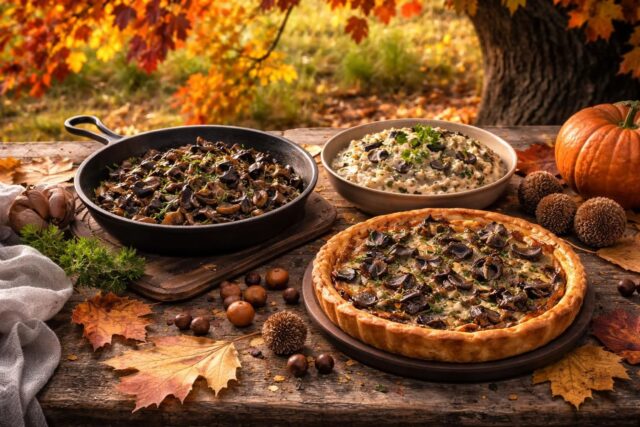 Un festin automnal : Recettes de trompettes de la mort faciles et savoureuses découvrez des recettes automnales faciles et savoureuses à base de trompettes de la mort, pour un festin riche en saveurs de saison.