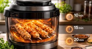 Adaptez le temps de cuisson de la brochette poulet à l’Air Fryer selon vos préférences découvrez comment ajuster parfaitement le temps de cuisson de vos brochettes de poulet à l'air fryer pour un résultat savoureux et adapté à vos goûts.