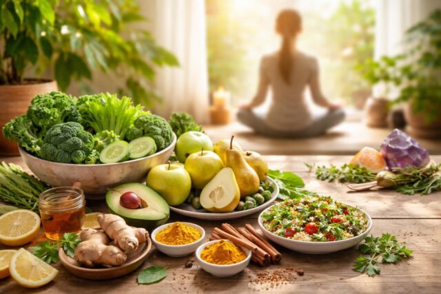 Alimentation kapha dosha ayurveda : comment manger pour apaiser vos émotions découvrez comment l'alimentation adaptée au dosha kapha en ayurveda peut vous aider à équilibrer vos émotions et favoriser votre bien-être au quotidien.