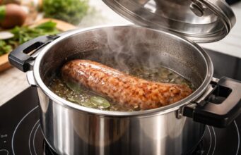 Le temps de cuisson de la saucisse de couenne à la cocotte minute : une étape clé de votre recette découvrez le temps de cuisson idéal de la saucisse de couenne à la cocotte minute pour réussir parfaitement votre recette. astuces et conseils pour un plat savoureux et tendre.