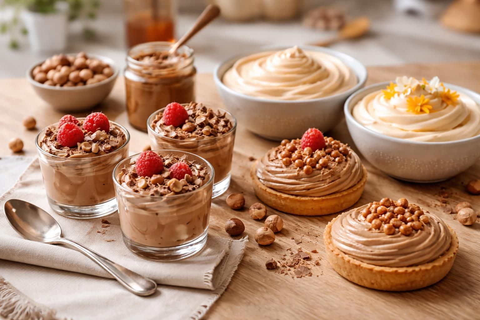 découvrez des variantes créatives de la crème mousseline pralinoise à réaliser facilement chez vous pour des desserts gourmands et innovants.
