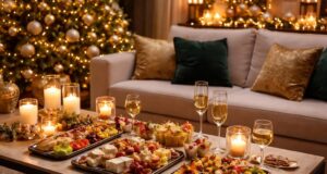 Transformez votre salon avec un apéro dînatoire pour un Noël chic découvrez comment transformer votre salon en un espace élégant pour un noël chic grâce à un apéro dînatoire convivial et raffiné.