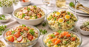 Comment la salade de pomme de terre de grand-mère se décline en version festive découvrez comment transformer la traditionnelle salade de pomme de terre de grand-mère en une version festive originale et savoureuse, idéale pour vos repas de fête.