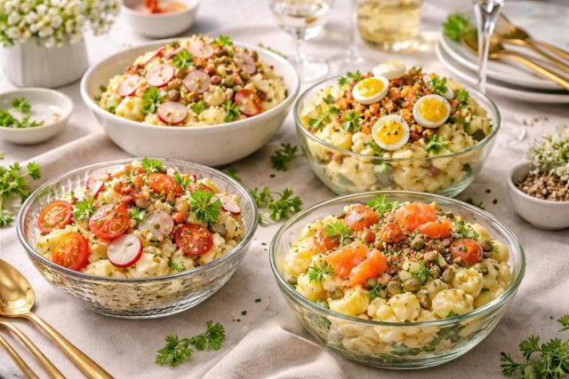 Comment la salade de pomme de terre de grand-mère se décline en version festive découvrez comment transformer la traditionnelle salade de pomme de terre de grand-mère en une version festive originale et savoureuse, idéale pour vos repas de fête.